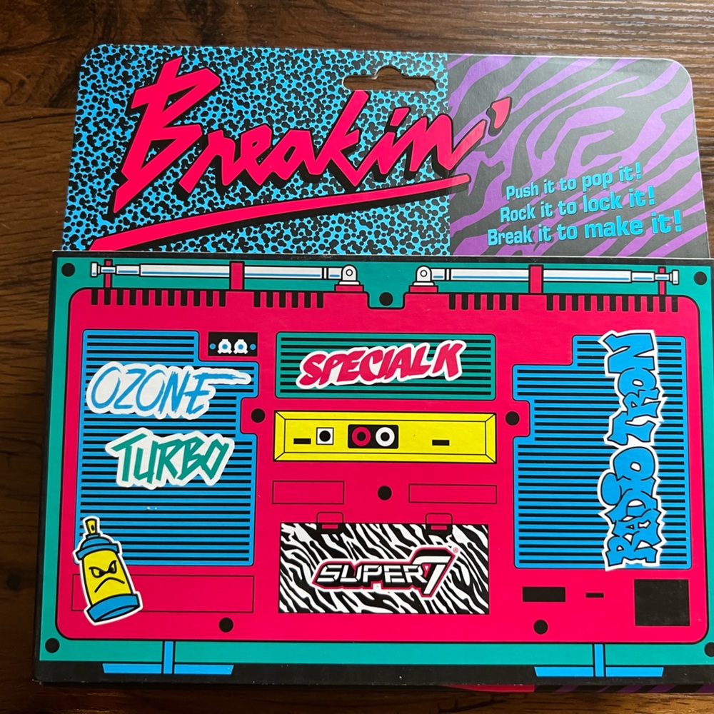 Super 7  BREAKIN' ReAction Figure 3 Pack Turbo Ozone Special K SDCC 2019 Sealed